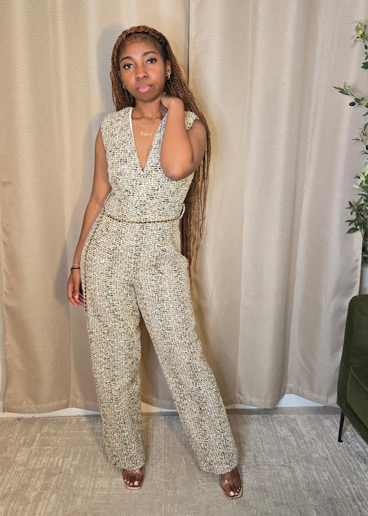 Valley Tweed Jumpsuit