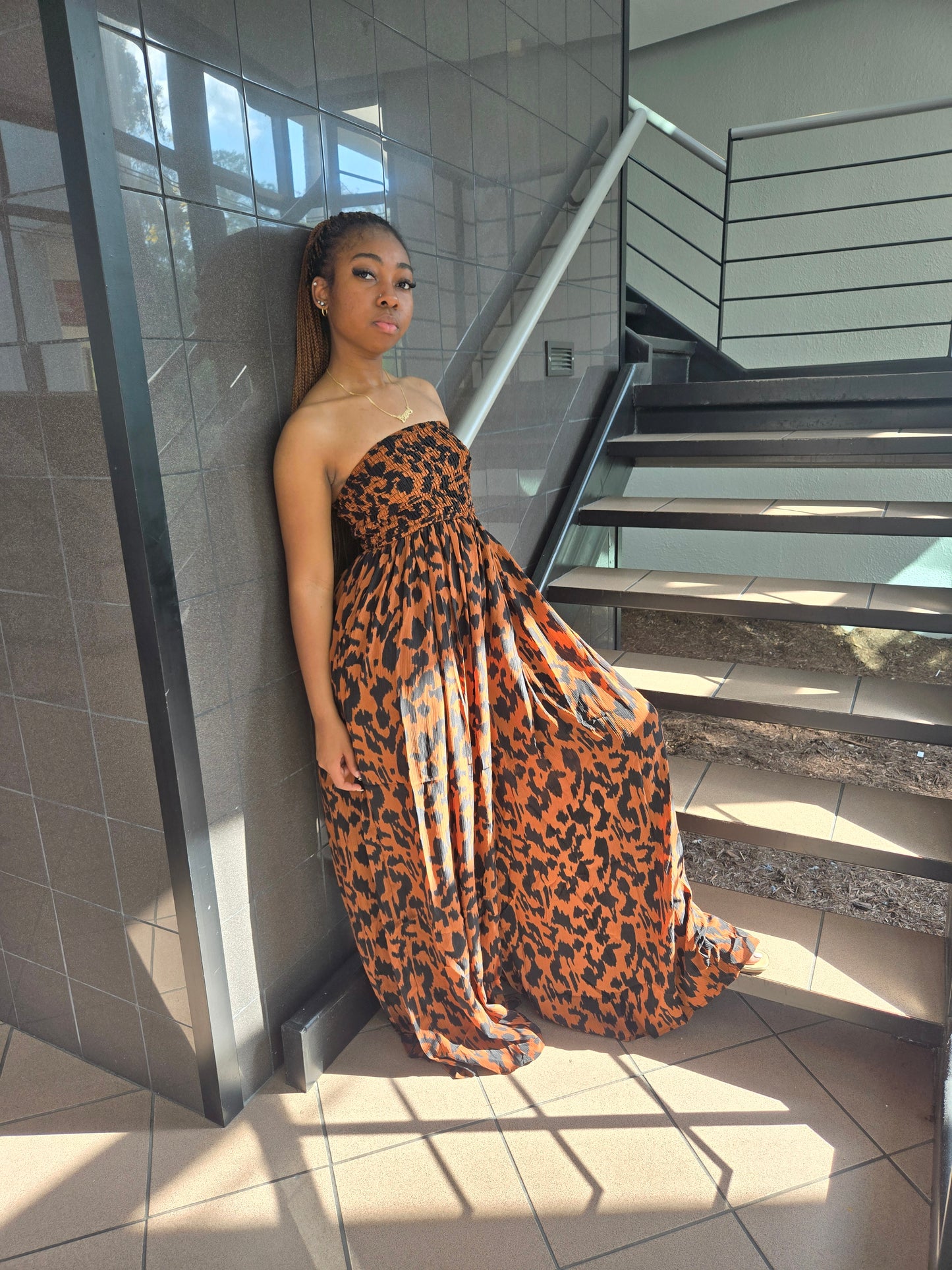 Time To Go Leopard Jumpsuit